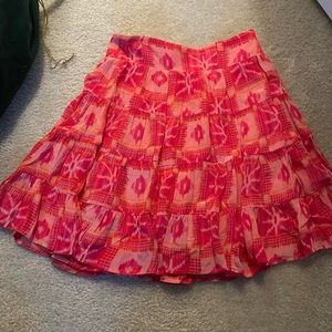 Anthropologie Pink Skirt XS